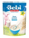Каша Bebi Premium молочная Рисовая с 4 мес. , 200 гр., картон