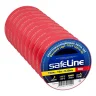 Изолента Safeline 15/10 красная, рулон