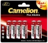 Батарейка Camelion LR6-BP PlusAlkaline 4+2 1.5В 6шт, блистер