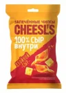 Снеки Чипсы CHEESLS пшенично-картофельные запеченые с сыром со вкусом двойного сыра 100 гр., м/у