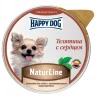 Влажный корм для собак Happy Dog Natur Line телятина сердце паштет для мелких пород 125 гр., ламистер