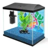 Аквариум AQUAEL LEDDY MINI 35 черный 35,5х18,5х34 см 19 л фильтр TURBO MINI, двусторонний фон