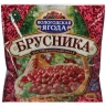 Брусника Вологодская ягода быстрозамороженная, Кружево вкуса, 300 гр., флоу-пак