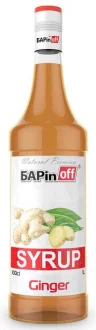 Сироп Barinoff имбирный 1 л., стекло