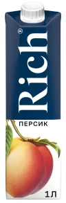 Нектар Rich персик 1 л., тетра-пак