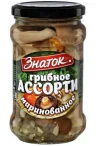 Ассорти грибное Знаток маринованное 280 гр., стекло
