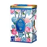 "Blue flowers" 300 гр. черн.кр.лист. ж/б (12)