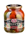 Ассорти Aro из огурцов и томатов консервированное, 3 кг., стекло