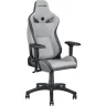 Кресло игровое KARNOX Legend Tr Fabric, ткань, до 135кг, топ-ган, регулируемые 4D подлокотники, светло-серый
