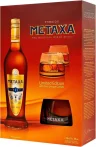 Бренди Metaxa 40% подарочный набор с 2 бокалами, 700 мл., подарочная упаковка