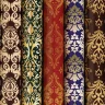 Бумага упаковочная Золотая Сказка damask luxury мелованная 70х100см 5 дизайнов 70 г/м2