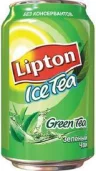 Чай холодный Lipton Ice Tea зеленый Чехия 330 мл., ж/б
