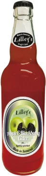 Cидр яблочный сладкий со вкусом ежевики 4% Lilley's Cider, 500 мл., стекло