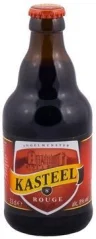 Пивной напиток Kasteel Rouge темный вишневый пастеризованный нефильтрованный 7% 330 мл., стекло