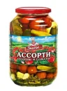 Ассорти Знаток огурцы и томаты 1,5 кг., стекло