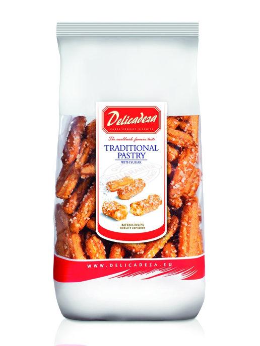 Эклерные палочки Delicadeza с сахаром 125 гр., картон