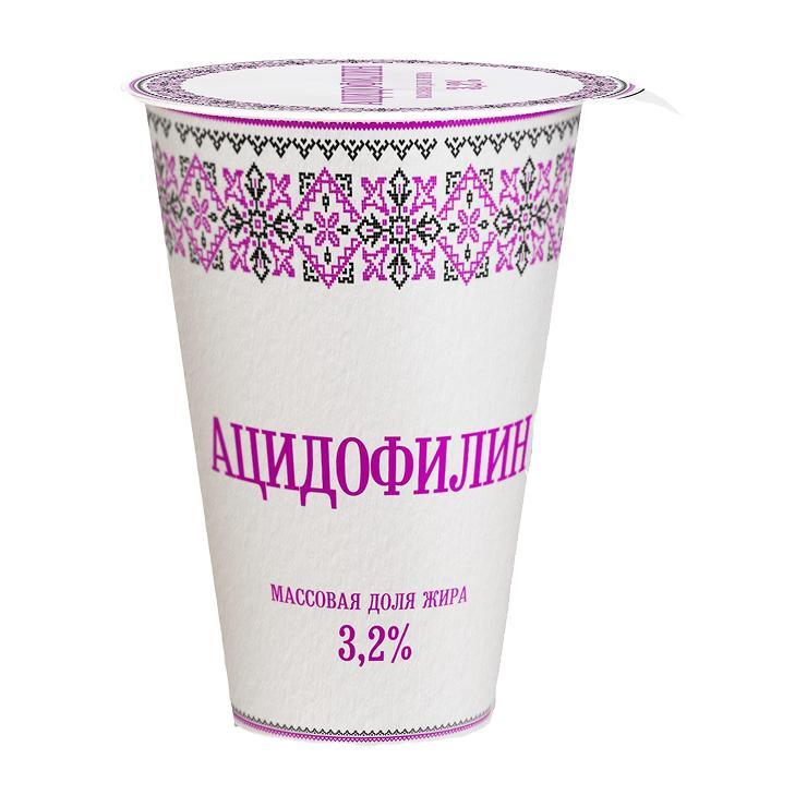 Ацидофилин Славянские кружева 3,2% 175 гр., стакан