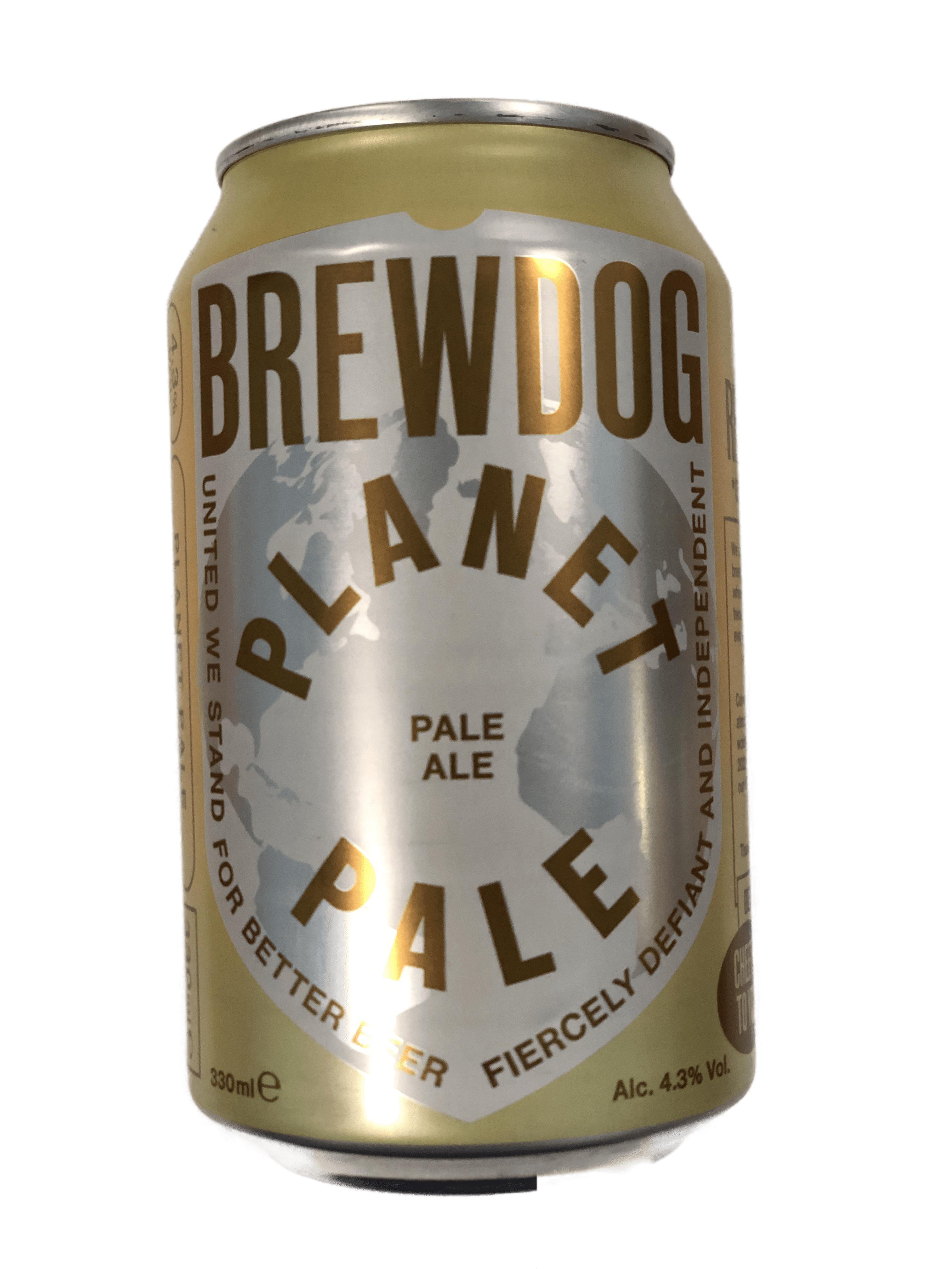 Пиво Brewdog Planet Pale светлое фильтрованное непастеризованное 4.3% 330 мл., ж/б