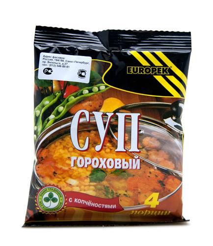 Суп Europek Гороховый, 90 гр., ПЭТ