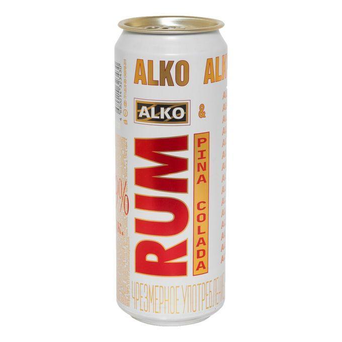 Напиток пивной ALKO Pina Colada фильтрованный пастеризованный 6,9% 450 мл., ж/б