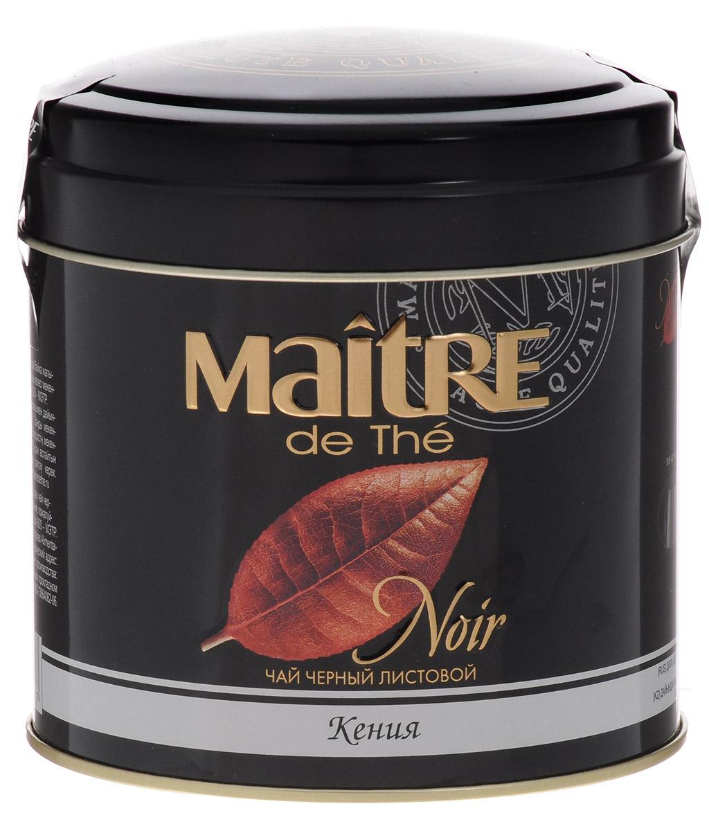 Чай черный Maitre de The Кения листовой, 100 гр., ж/б
