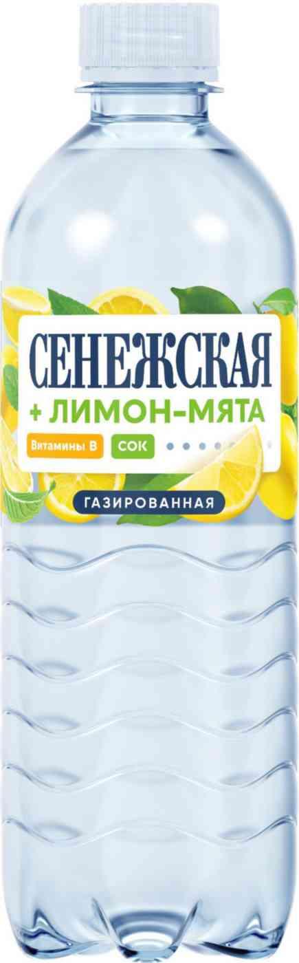 Напиток газированный Сенежская лимон мята 500 мл., ПЭТ