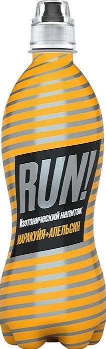 Напиток Run изотонический со вкусом маракуйи и апельсина 500 мл., ПЭТ