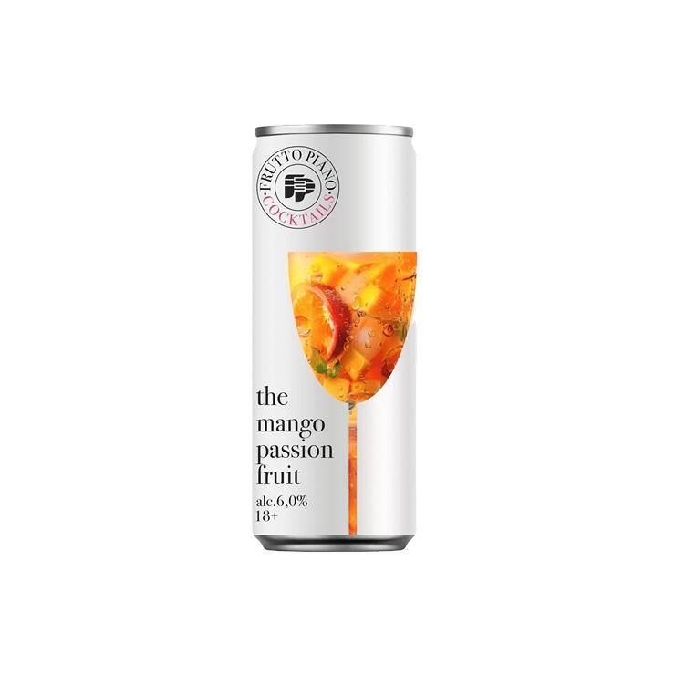 Медовуха Fruitto Piano фильтрованная непастеризованная манго маракуйя 6% 330 мл., ж/б