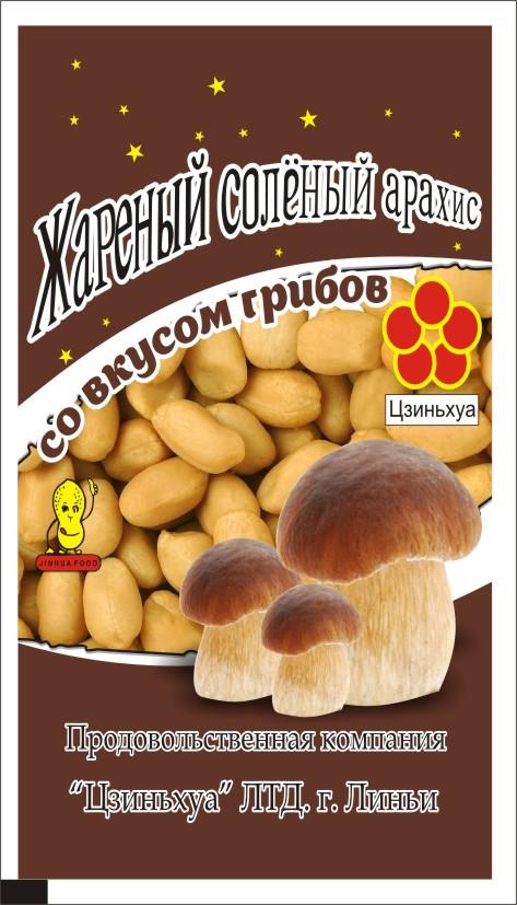 Арахис Jinhua Food со вкусом грибов 70 гр., флоу-пак