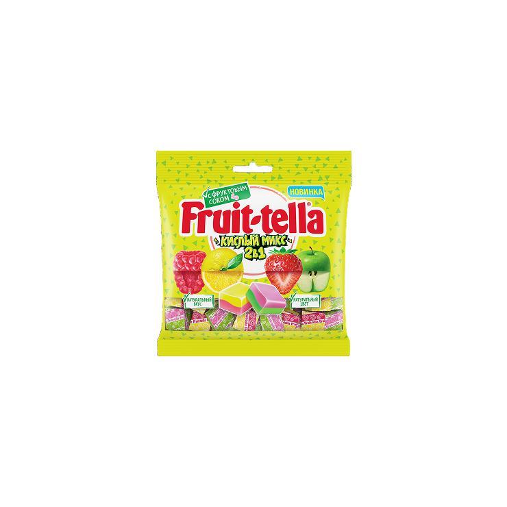 Мармелад жевательный Fruit-tella кислый крутой микс 70 гр., флоу-пак