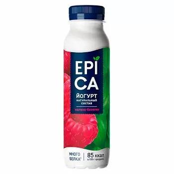 Йогурт Epica малина базилик, 260 гр., ПЭТ