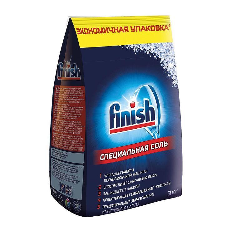 Соль для посудомоечных машин Finish 3 кг., флоу-пак