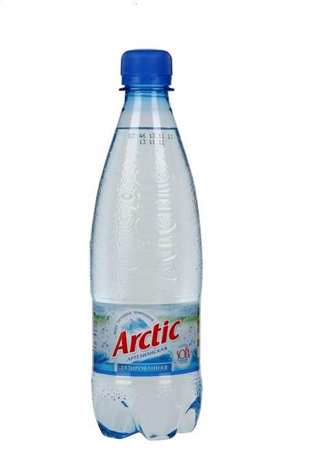 Вода газированная Arctic артезианская 500 мл., ПЭТ