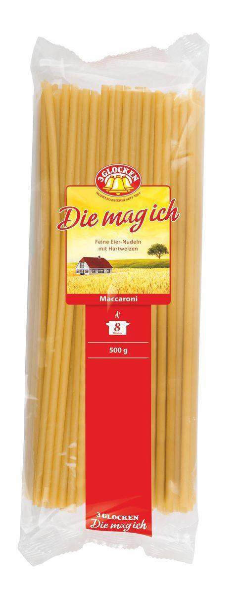 Макаронные изделия 3 Glocken Die mag ich Maccaroni, 500 гр., пластиковый пакет