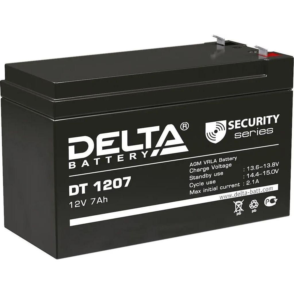 Аккумуляторная батарея Delta DT 1207 для ИБП, 12В, 7Ач