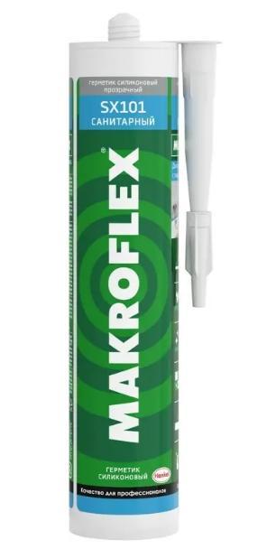 Герметик Makroflex SХ101 силиконовый санитарный черный 290 мл., туба