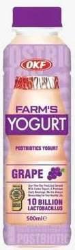 Йогурт Farms Yougurt Grape Корея 500 мл., ПЭТ