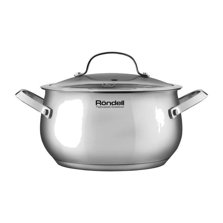 Кастрюля Rondell Calypso RDS-1671, нержавеющая сталь, с крышкой 3,8 л., картон