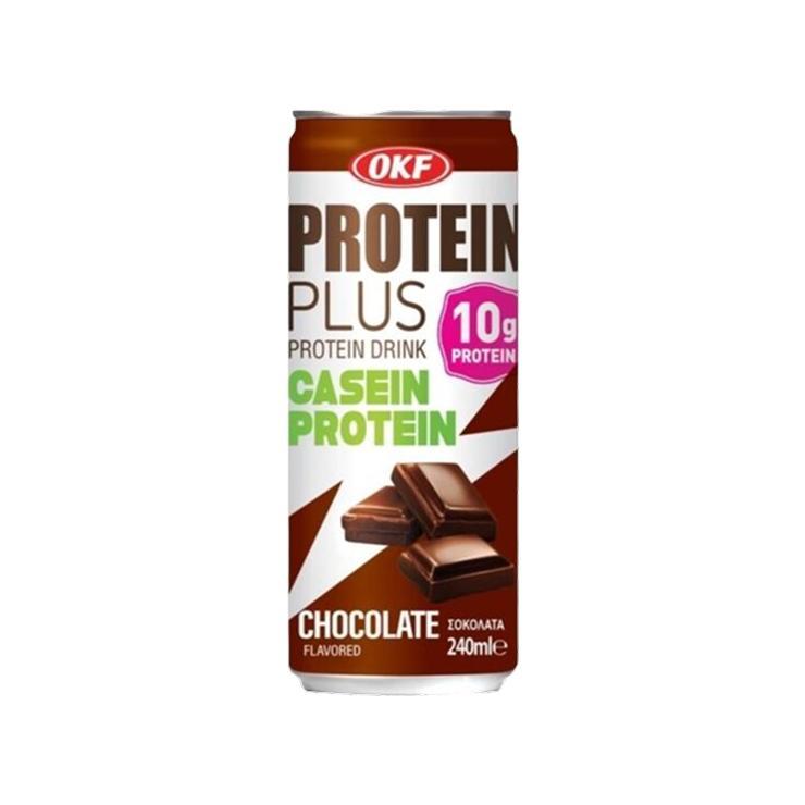 Напиток OKF Protein Plus Chocolate протеиновый Корея 240 мл., ж/б