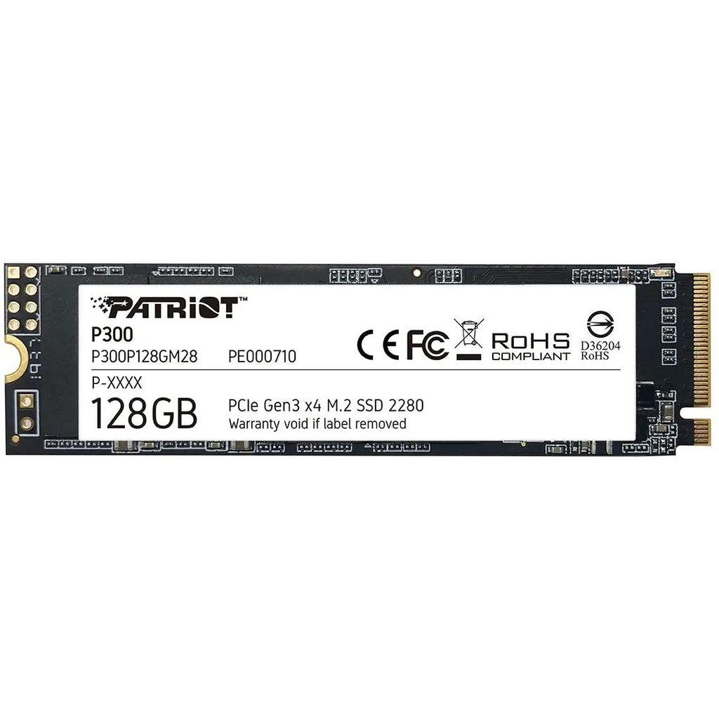 128ГБ SSD накопитель Patriot P300 P300P128GM28 M.2 2280, PCIe 3.0 x4, NVMe, M.2