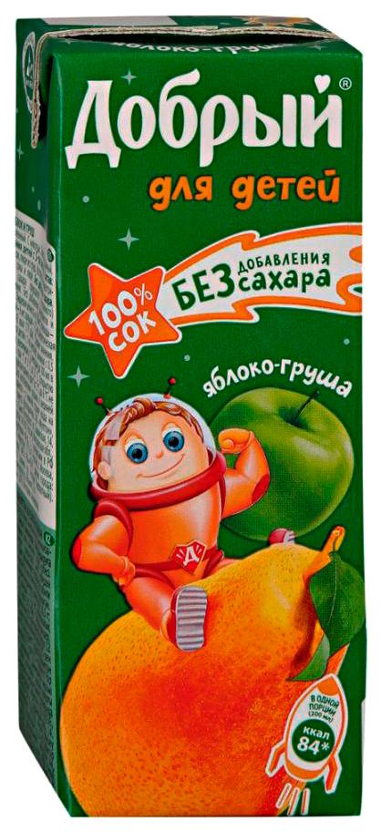 Сок Добрый яблоко груша 200 мл., тетра-пак