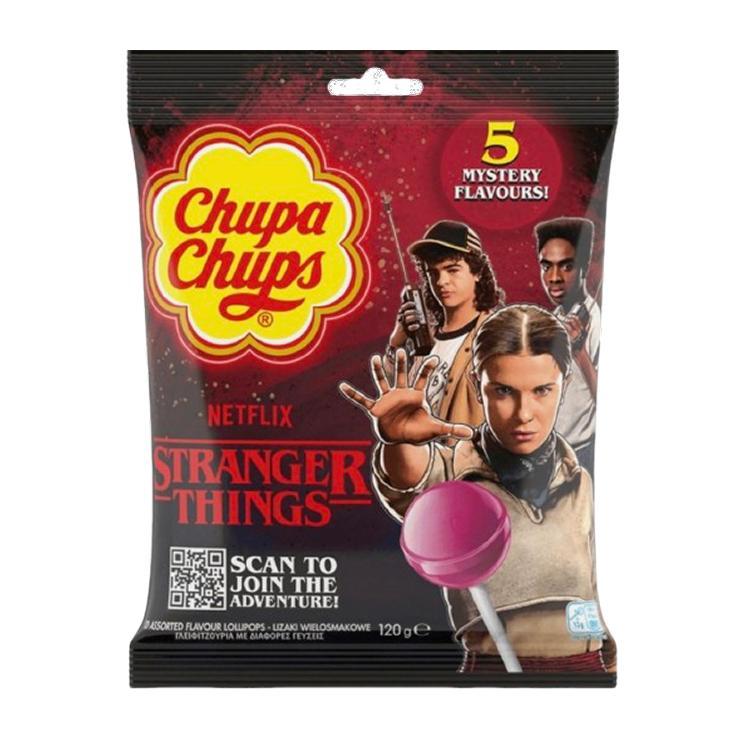 Леденцы на палочке Chupa Chups stranger things 120 гр., флоу-пак