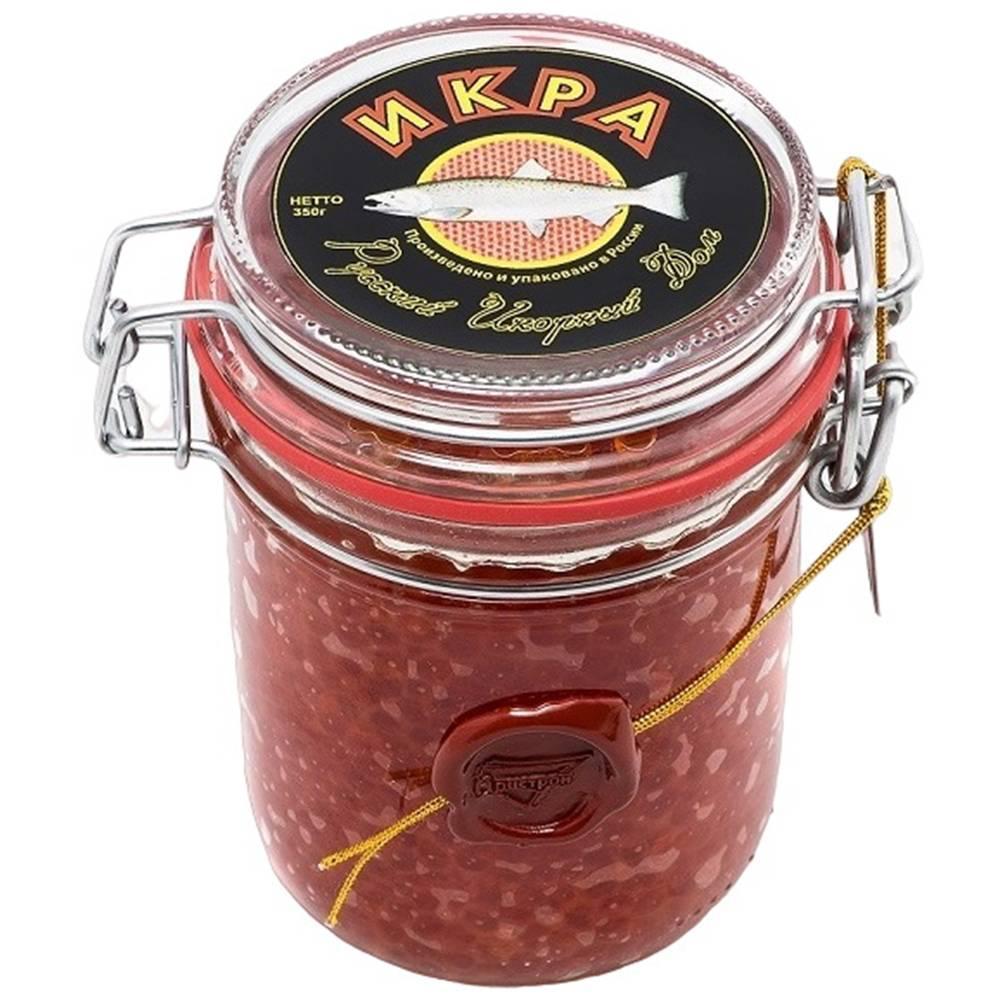 Икра Русский икорный дом горбуши красная 350 гр., стекло