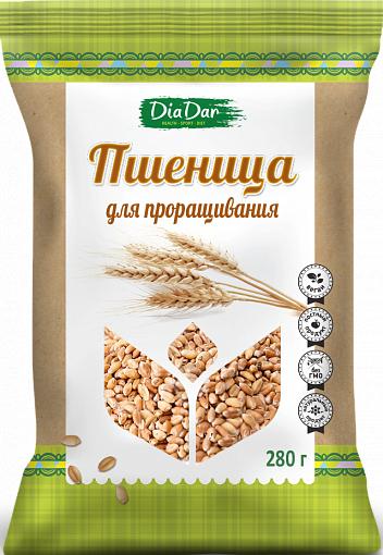Пшеница для проращивания, DiaDar, 280 гр., флоу-пак