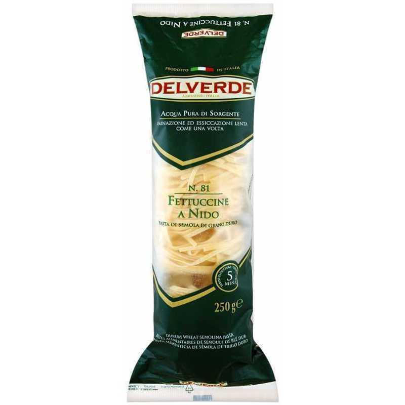 Макаронные изделия Delverde Fettuccine a Nido №81 гнезда 250 гр., флоу-пак