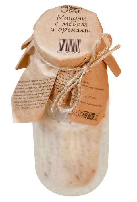 Мацони Yogurt Shop Домашний мед-орехи 3.2% 250 гр., стекло