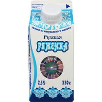 Ряженка 2,5% Рузская 330 гр., тетра-пак