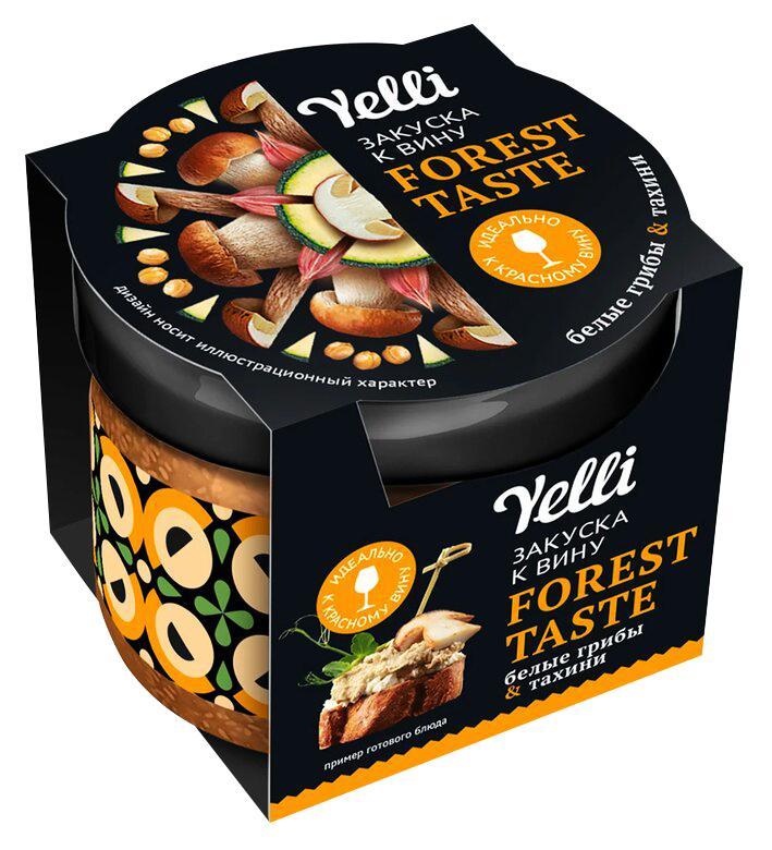 Топпинг для брускетт Yelli Forest Taste закуска к вину 100 гр., стекло