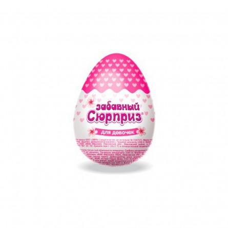 Яйцо шоколадное Сладкая сказка Забавный сюрприз Единорожки с игрушкой 20 гр., обертка