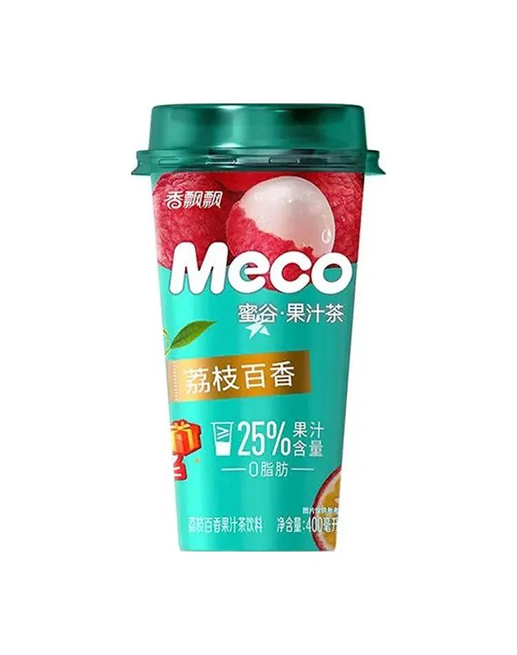Чай холодный Meco фруктовый вкус личи и маракуйя 400 мл., пластик